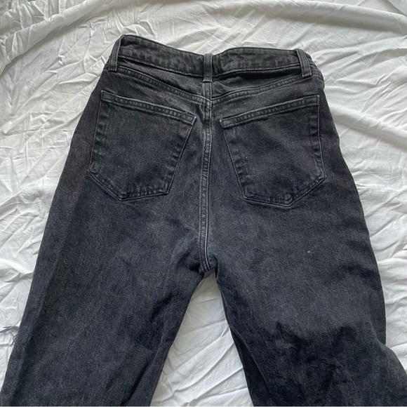 Abercrombie and Fitch Black 90s Relaxed Jeans High Rise - Size 25 Short (25S) - Picture 6 of 8